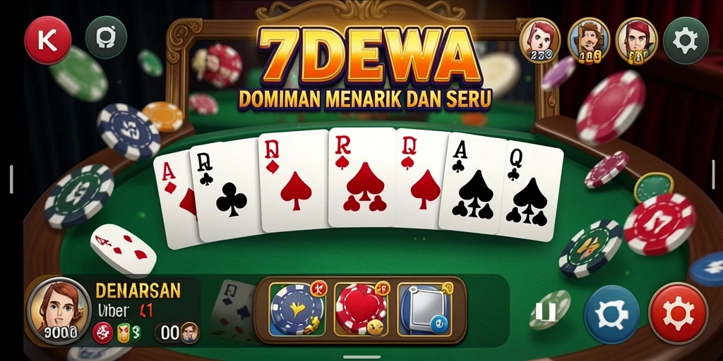 Tampilan gameplay seru dan menantang di 7DEWA.