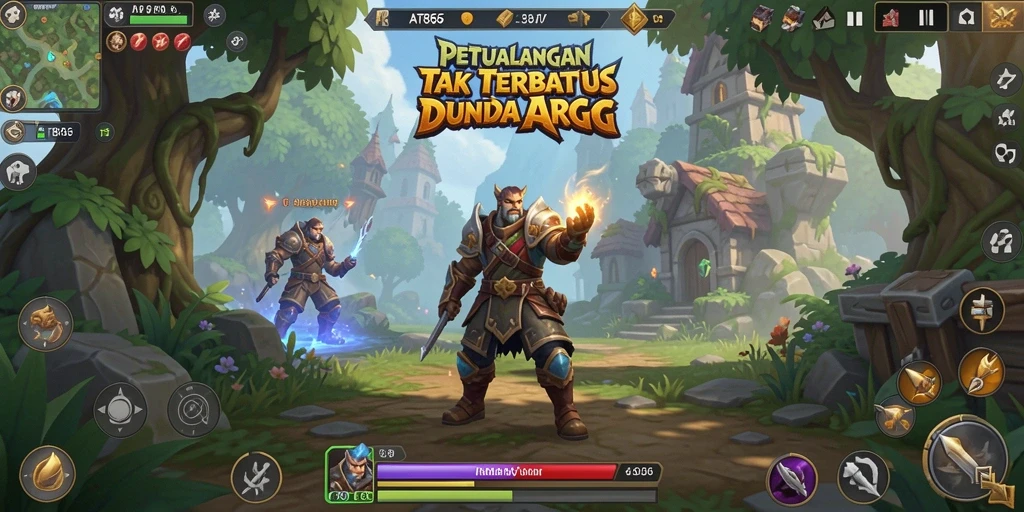 Tangkapan layar utama dari gameplay ARPG yang mendebarkan di AT866.