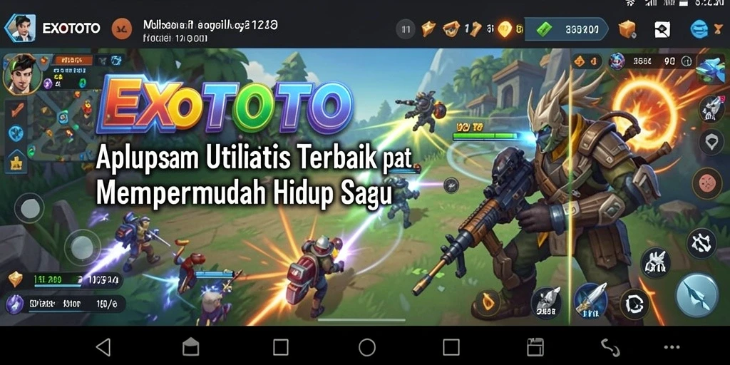 Screenshot gameplay EXOTOTO menampilkan antarmuka utama yang menarik dan intuitif.