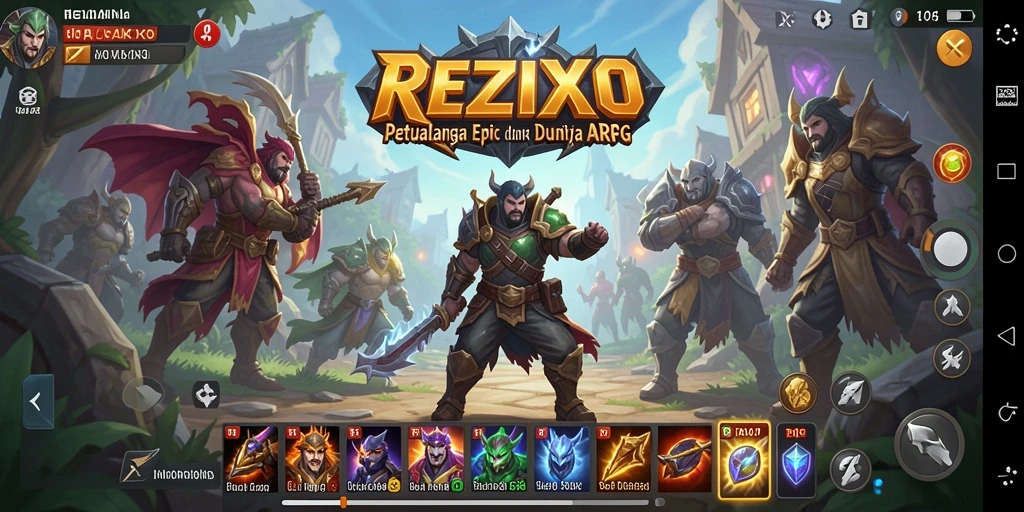 Gameplay seru dalam dunia fantasi yang menantang di REZIXO.