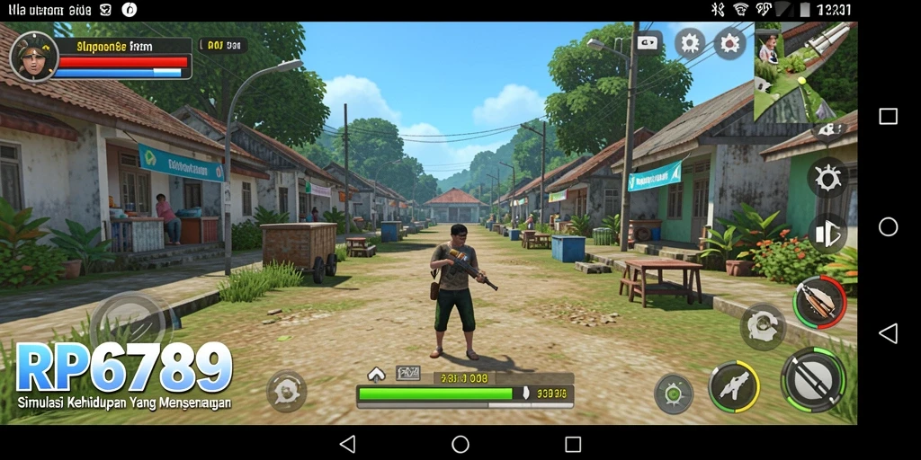 Screenshot utama RP6789 menampilkan gameplay interaktif dan kustomisasi karakter.
