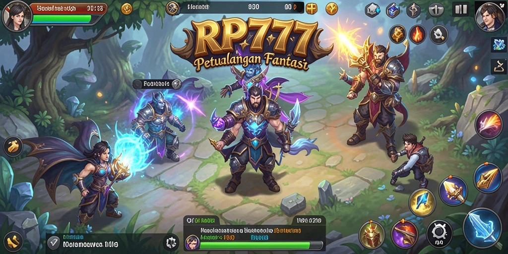 Tangkapan layar gameplay RP777 menampilkan aksi seru dalam dunia RPG.